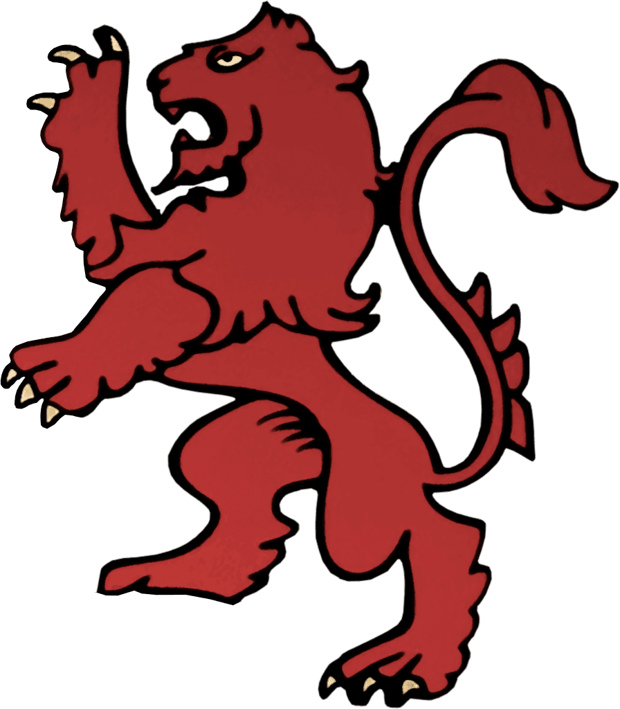 Stately lion from Dr. Feely's coat of arms